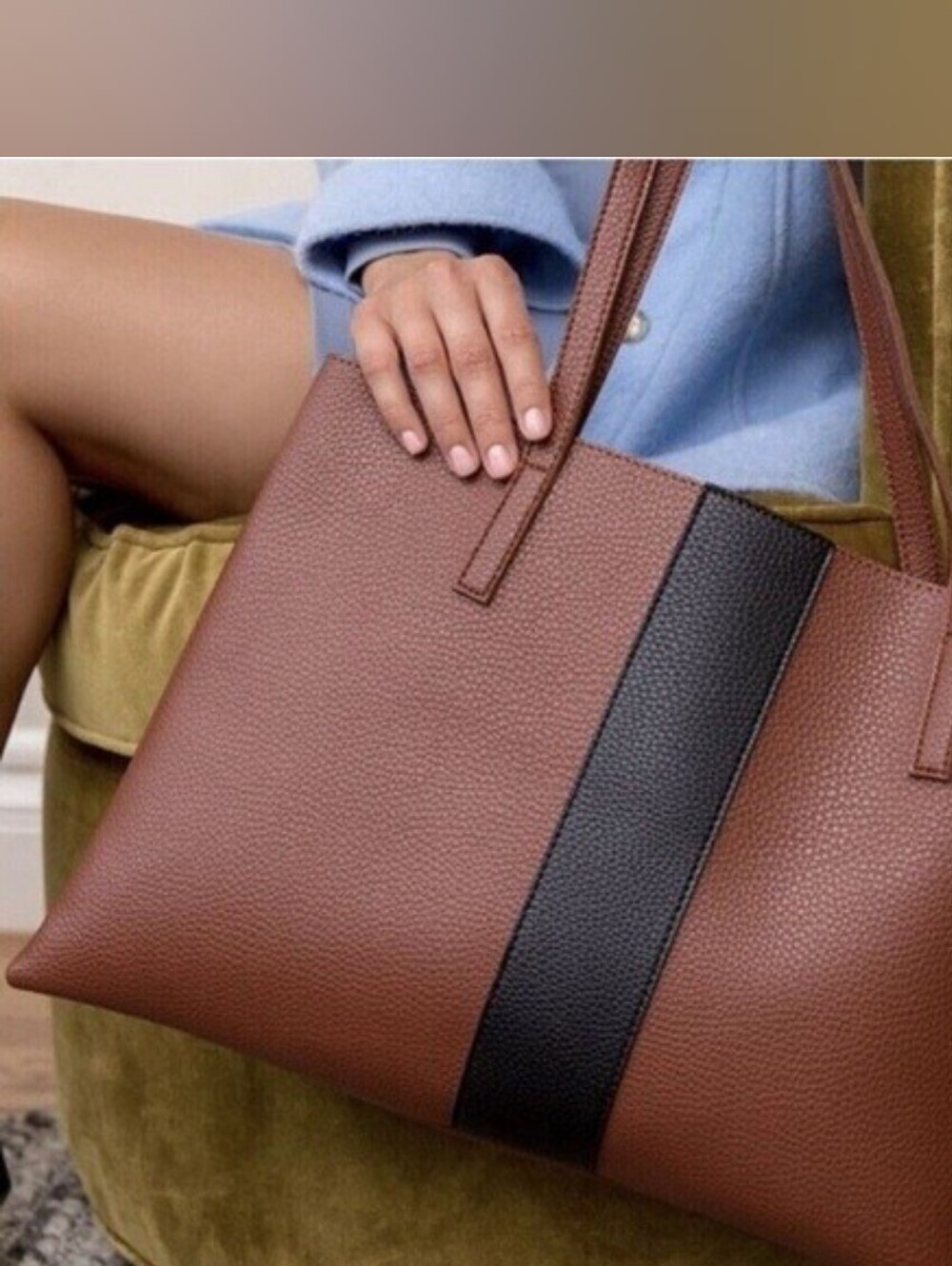 Vince Camuto Luck Tote Pebbled Vegan Leather
